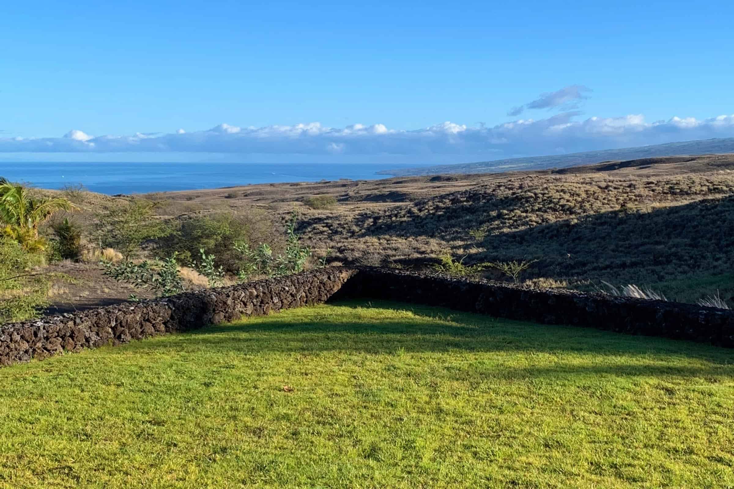Big Island Hawaii oceanfront property with lush landscape and scenic coastal views.