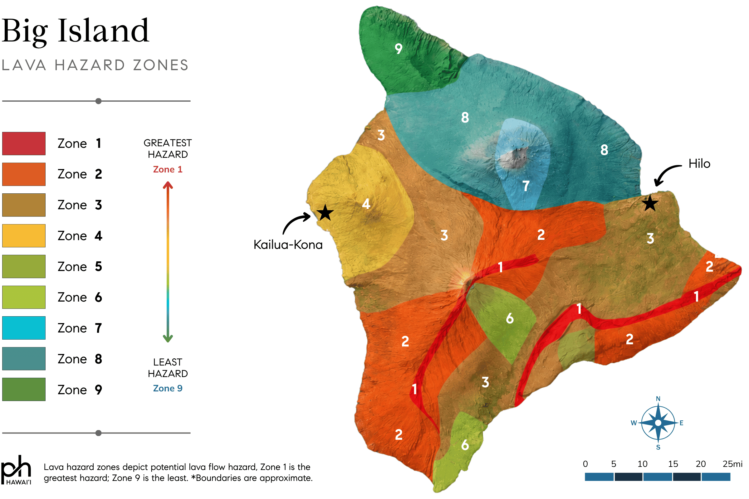 Big Island Lava Zone Map Penn Henderson